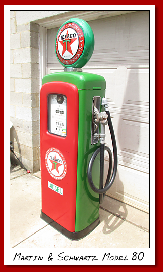 Martin and Schwartz Model 80 Circa 1950. Four number computer, for diesel use. Texaco Petroleum Products Diesel.