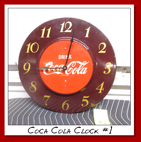 Coca Cola 1950's clocks