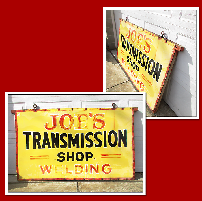 Joe's Transmission Shop sign