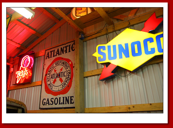 sunoco atlantic gasoline edys ice cream sign