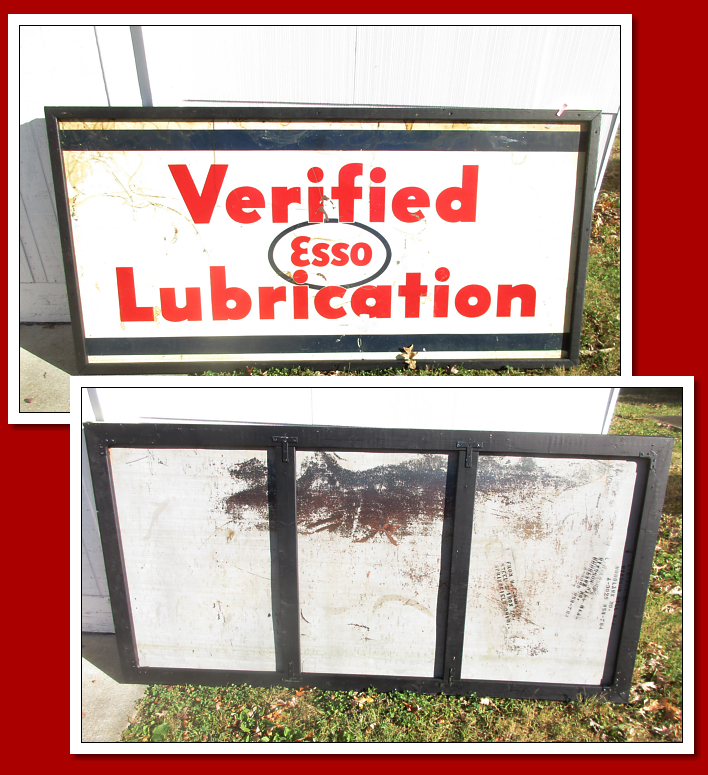 ESSO Verified Lubrication. SST Painted in wood frame. Three to choose from. All dated 1939. Condition good. 